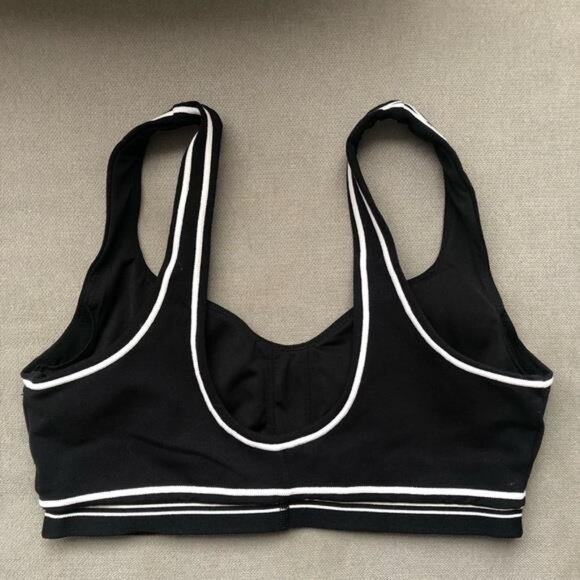 Alo Yoga Airbrush Heart Throb Bra Black/White S - Picture 7 of 7